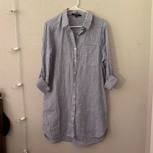 Long button-up blouse